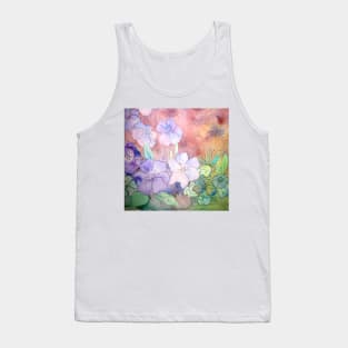 Floral Watercolour Collage 5 Tank Top